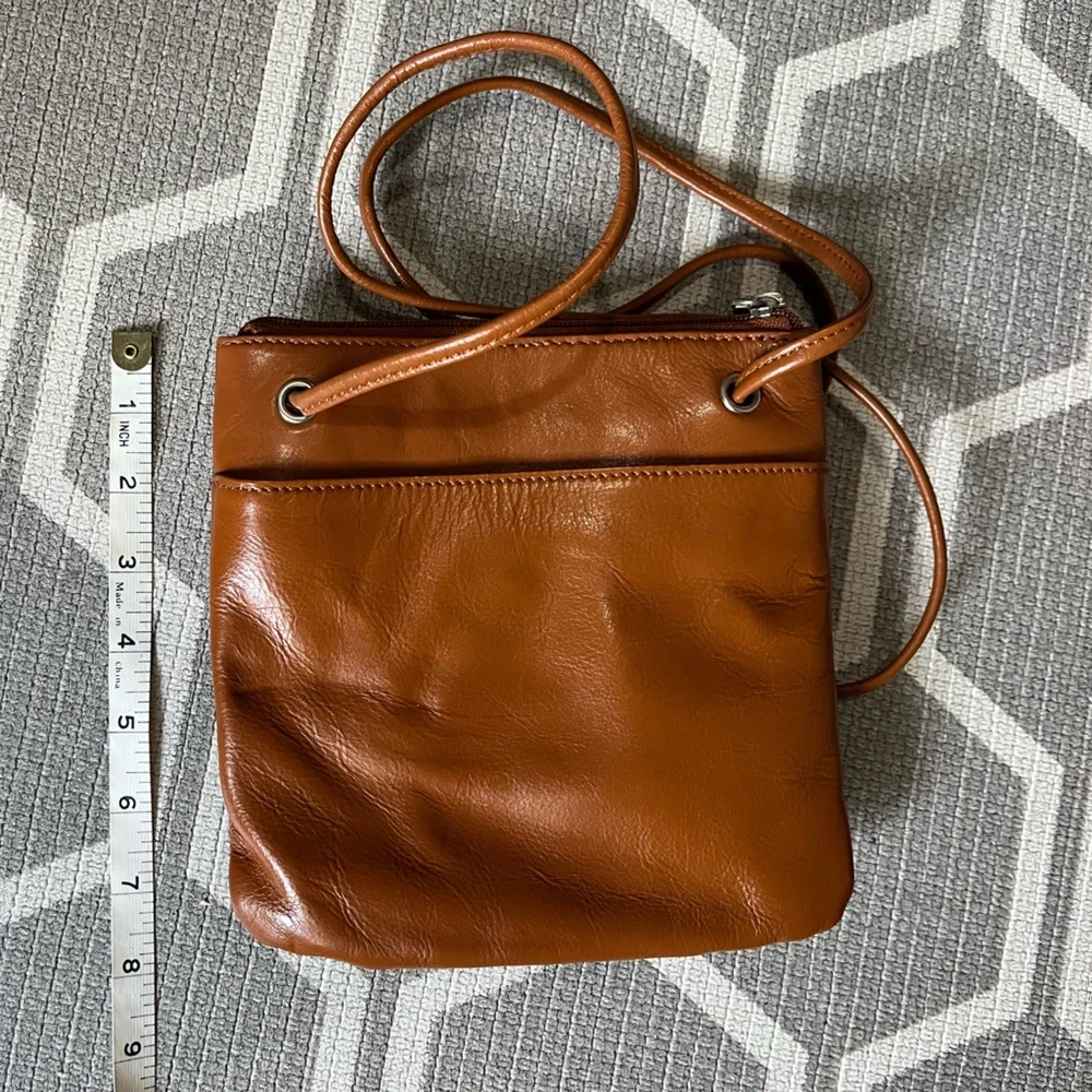 Clarks Brown Leather Crossbody Bag - Picture 2 of 5
